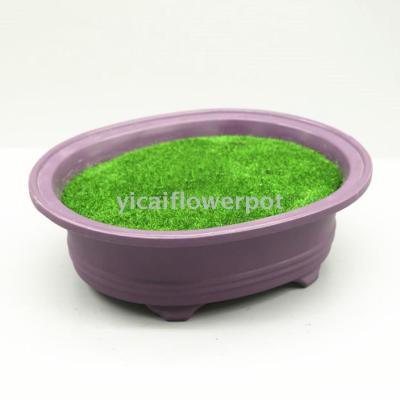 P022 oval purple sand basin weight and foam simulation flower pot plastic flowerpot