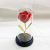 Gold Foil Preserved Fresh Flower Glass Cover Rose with Light Romantic Valentine's Day Gift Creative Christmas Decoration Soap Flower