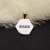 Titanium steel brand hexagon he brand in European and American fashion men 's necklace pendant \"women' s luggage hanging guard brand hotel engraved gifts