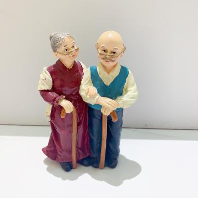 Old man old woman resin gift gift old man birthday gift room bedroom creative decoration small decorations