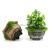 P007S flocking weight and foam imitation flower pot plastic flower pot