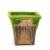 P012S flocking weight and foam imitation flower pot plastic flowerpot