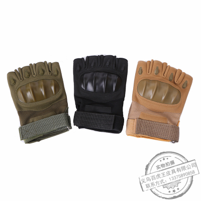 Sports Half Finger Gloves Men and Women Autumn and Winter Special Forces Outdoor Tactics Fitness Anti-Slip Riding Open Finger.