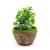 P015S flocking weight and foam imitation flower pot plastic flowerpot