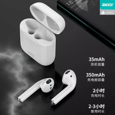 ZQ Brand Hot 1:1tws Wireless Bluetooth Headset Pop-up Window 5.0 Pairs of Ear in-Ear with Charging Case in Stock