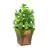 P012S flocking weight and foam imitation flower pot plastic flowerpot