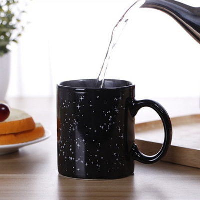 Temperature-Sensitive Color-Changing Ceramic Mug Creative Gift Cup Twelve Constellation Color-Changing Ceramic Cup Student Gift Cup Customization