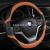 New car steering wheel cover four seasons non-slip breathable all-leather car handle cover interior accessories