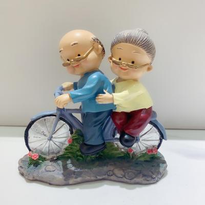 Creative old man old woman resin gift gift room bedroom creative decoration small decorations