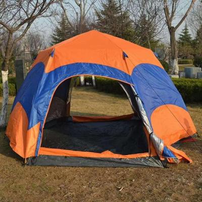 Outdoor Park Camping Camping 6-8 People Automatic Hexagonal Tent Double-Layer Tent Camping Factory Direct Sales Wholesale