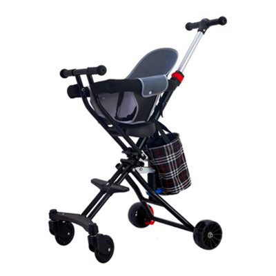 Children 1 to 5 years old take their baby out in a pram
