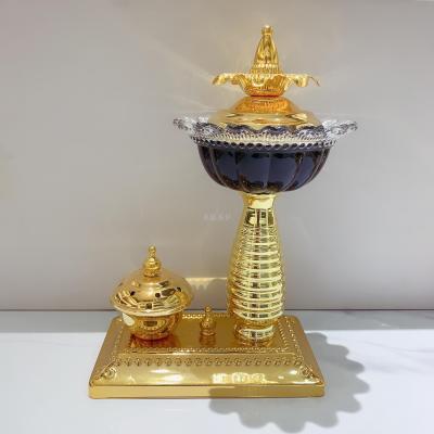 Incense burner made of Arabic crystal incense boxes