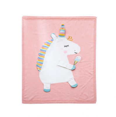 Unicorn Flamingo children's blanket