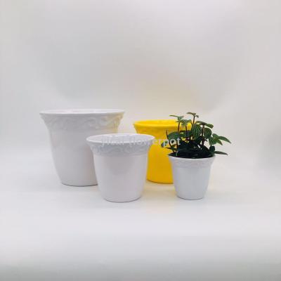 Y41S round amine flowerpot plastic flowerpot imitation ceramic flowerpot
