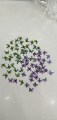 Factory Direct Sales, Small Butterfly Accessories Earrings, Nail Stickers, Shoe Ornament Accessories, Clothing Accessories