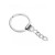 The Key ring with chain Key ring silver stainless steel new diy accessory iron plated nickel 2.0 x 30 mm flat ring flat ring