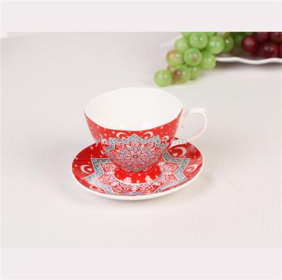 220ml Afternoon Tea British Cup and Saucer One Cup and One Saucer Tea Set Home Daily Office Creative Craft