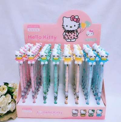 Creative Pencil-Free Student Cartoon Cute Cartoon Character Silicone End Propelling Pencil Bullet Core-Changing