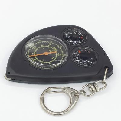 LX-2 Outdoor Travel Professional Odometer Map Rangefinder North Pointer Multifunctional Keychain Compass