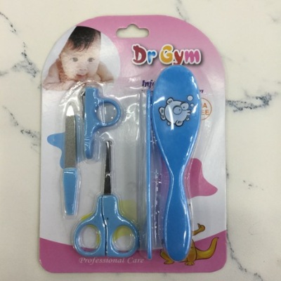 Infant care set comb brush set newborn nail scissors