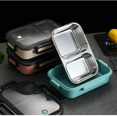 304 stainless steel student lunch box insulation lunch box water injection lunch box