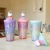 Manufacturers direct creative unicorn ice cup cute girl cool cool water cup gradient smoothie cup summer cup