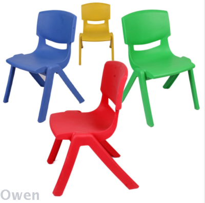 Kindergarten Tables and Chairs Home Children Chair Baby Study and Life Chair Thickened Backrest Plastic Chair Cram School Seat