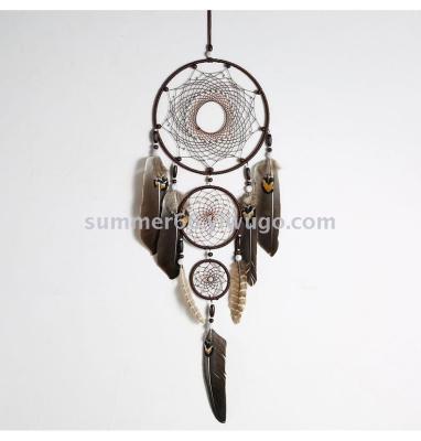 Indian Dreamcatcher Hanging Wind Chimes Series Three Ring Bedroom and Room Decoration Pendant