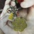 Small version of six petals color/monochrome drill Korean velvet/pu leather key chain pendant