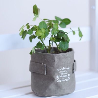 Japanese pure cotton canvas is as a small fresh and simple thickened canvas Flowerpot bag