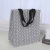 Direct supply of fabric handbag large capacity with inner pocket praise cotton and linen bag shopping bag can be customized