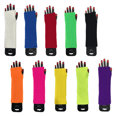 Fluorescent Color Gloves Fingerless Gloves Cocktail Party Supplies Best Seller in Europe and America