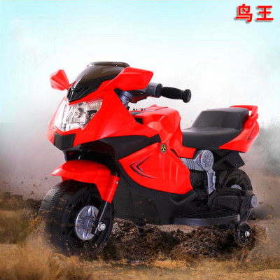 Four-wheel anti-crash electric motorcycle children 2-10 years old children motorcycle battery car charging