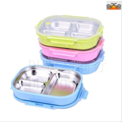 DF68052 dingfa stainless steel kitchen hotel supplies tableware 304 # stainless steel multi-functional fast-food box