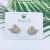 Elegant Micro Inlaid Zircon Swan Earrings Anti-Allergy Earrings