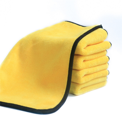 Car wash towel coralwool thickened double-sided 30X60 size cleaning and waxing double-color towel
