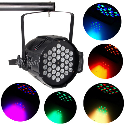 Factory direct sales LED highlight 36 * 3W cast aluminum par lights RGB mixed color dyeing lights wedding bar stage ligh