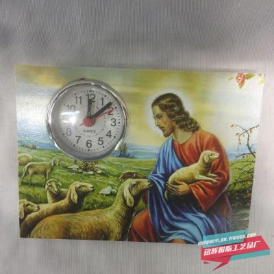 Manufacturers custom creative Christmas manger group Christmas crafts doll clocks and watches home decoration