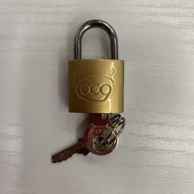 Padlock Straight Padlock Imitation Copper Lock Paint Padlock Anti-Theft Lock Rust-Proof Lock