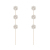 ZL pearl line S925 silver ear nail women's version fringe earrings web celebrity wholesale joker earrings simple