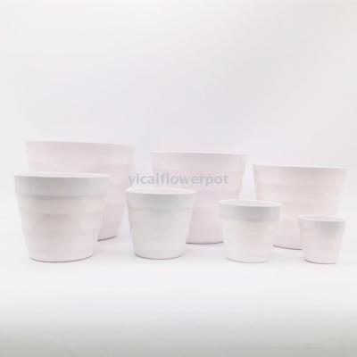 Y02 coarse grain simulation flower pot miamine flowerpot plastic flowerpot