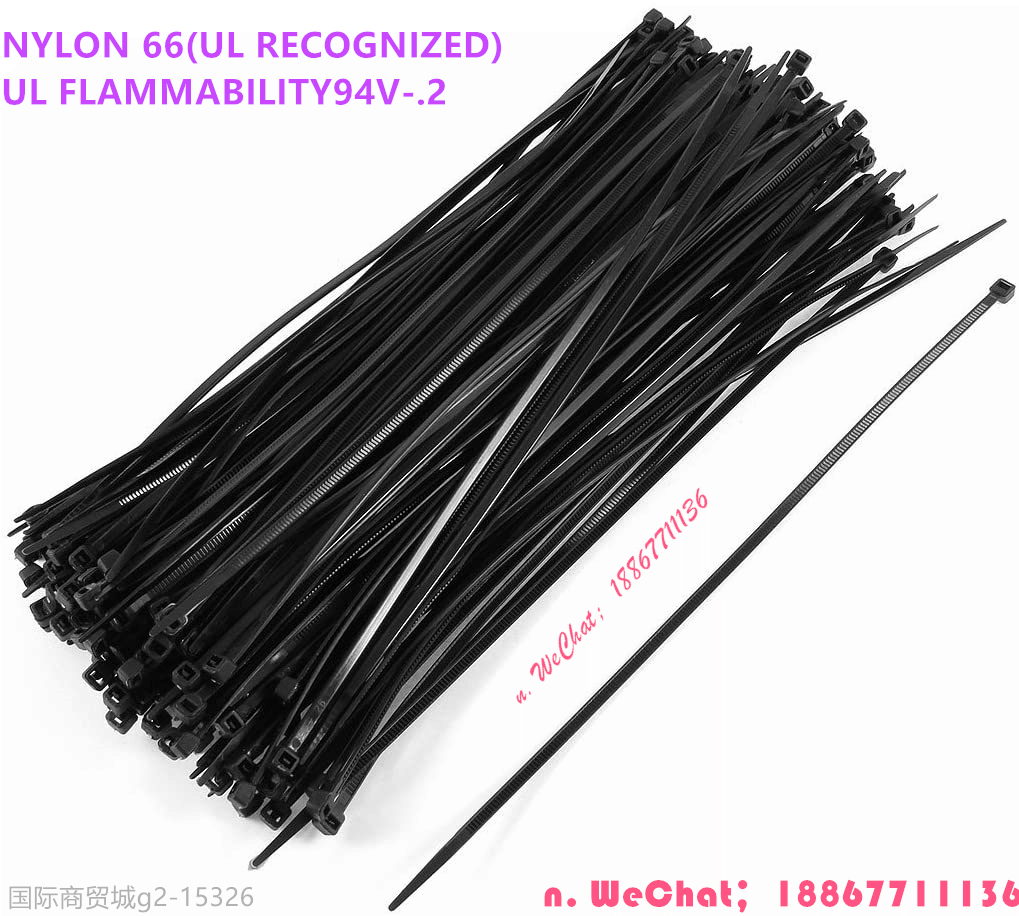 Ribbon - made in China for weathering and uv resistant black nylon cable piping and wiring with Ribbon, black