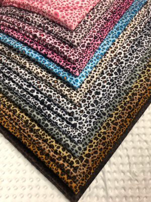 Leopard - print short plush fabric