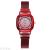 Manufacturers direct square new genuine women's watches set with diamond square magnetic mesh belt fashion tide watches