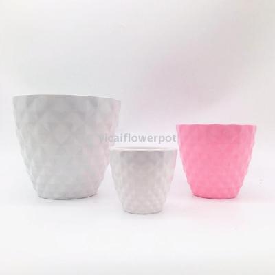 Y112 round pineapple amine flowerpot plastic flowerpot