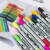 Double - headed watercolor pen color water - soluble marker pen set border marker pen for soft head stroke pen