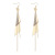925 Silver Needle Japanese and Korean Tassel Earrings Long Internet Celebrity Super Fairy Earrings Fashion Ear Studs Ear Clip