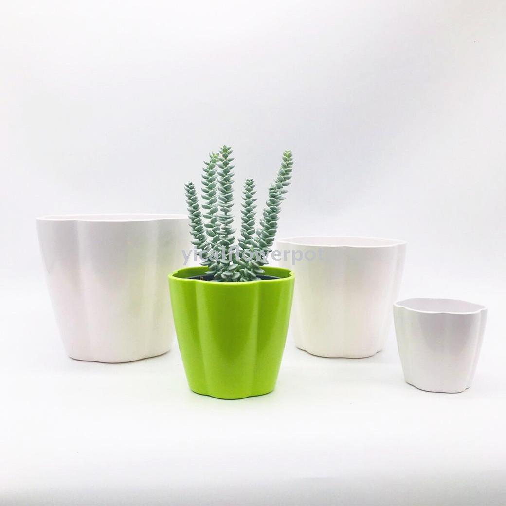 塑料花盆Y03莲花形密胺花盆  塑料花盆  仿瓷花盆