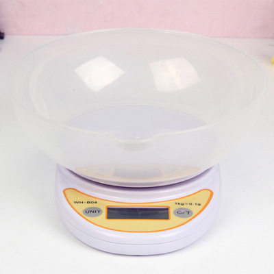 5kg/1G White Household Kitchen Platform Scale Disc Kitchen Scale Food Gram Measuring Scale Food Scale Wholesale B04