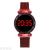 Star web celebrity watch douyin hot style women's trend hot style LED cold light watch magnet mesh belt watch